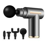 ProMassage - Cordless Deep Tissue Massager | Handheld Percussion Massage Gun with Multiple Modes, LCD Screen, 4 Attachments &Quiet Massagers for Back Neck Shoulder Muscle Pain Relief