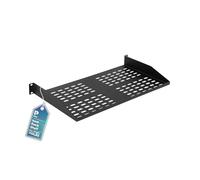 ProMaster 19-Inch 1U Server Vented Shelf: Universal Device Placement Rack for 19'' Server Racks. Consistent Airflow, Heavy-Duty Metal Construction, 10'' Deep, 110 LBS Capacity.