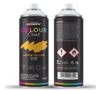 Promatic Colour Coat Lemon Yellow Ral 1037 Gloss 1K Acrylic Paint 400Ml