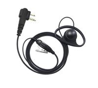 PROMAXPOWER Walkie Talkie Earpiece Compatible with Motorola CP040 DP1400 GP300 GP88 GP68 CT150 Pro1150 Two way Radio, Radio Earpiece, 2 pins D-Shape Security Earpiece with PTT Mic