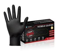PROMEDIX P 6mil Nitrile Gloves, 100 Count Disposable Gloves (Large)