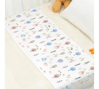 PROMEED 100% Mulberry Silk Bassinet Sheet for Baby Hair Loss and Bald Spot, Oeko-TEX Certified 23 Momme Silk Farm Animal Nursery Bedding for Bassinets/Cradles/Cots/Cribs (Farm Animals)