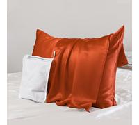 PROMEED 23 Momme Silk Pillowcase for Hair and Skin, Both Sides Upgraded Grade 6A+ Mulberry Silk Pillow Case with Zipper, Cooling Pillow Cases for Hot Sleepers (Standard 20"x26", Dusk)