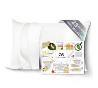 PROMEED 23 Momme White Silk Pillowcase for Hair and Skin, 3rd Gen Grade 6A+ Silk Pillow Cases Standard Size with Free Laundry Bag, Bedroom Must Haves Cooling Pillow Case