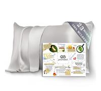 PROMEED 23mm Silk Pillow Case with Zipper, 100% Mulberry Silk Pillowcases Standard Size for Hair and Skin, 3rd Gen Grade 6A+ Cooling Pillow Case