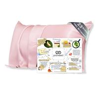 PROMEED Natural 23mm Silk Toddler Pillow Cases 13 x 18 with Hidden Zipper, Both Sides Oeko-TEX Certified Real Mulberry Silk Pillowcase Toddler/Travel Size (Toddler/Travel-13 x18, Pink)