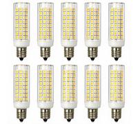 PromeLux 10PCS E14 Super Bright Corn LED Bulbs 230V 3W-15W Dimmable | E14 Corn LED Bulbs Warm White 3000K Warm Glow Dimmable Chandelier Ceiling Light Wall Sconce Pendant Light Table Lamp Light
