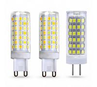 PromeLux 3PCS 230V 3W-15W G4/G9 Corn LED Bulbs 70W Halogen Replace | G4 G9 Corn LED Bulbs Warm White 3000K 4500K Dimmable 7W Halogen Replace, Super Bright No Flicker, Wide Voltage, Plastic Body