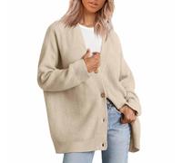 Promen Emcak Cashmere Cocoon Cardigan,Exercisek Cashmere Cardigans Sweaters for Women,Herbbiy Cashmere Cocoon Cardigan (Apricot,XL)
