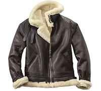 PROMENADE CHIC RE4 Remake Leon B3 Faux Fur Shearling Bomber Leather Jacket