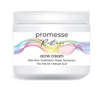 Promesse Restore Acne Spot Treatment Cream with Salicylic Acid & Tea Tree Oil, 60ml - For Blackhead, Pimple, Back Acne Scar