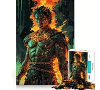 Prometheus Ascendant︰ Forged in Divine Fire Teenagers 1000 Piece Jigsaw Puzzle Memory Gain Light Relax Design Assembly Wall Art Decor (38x52cm)