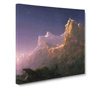 Prometheus Bound by Thomas Cole Canvas Print | Gallery Wrapped 30mm Frame Wall Art | 14x14 inches | Ready to Hang | Modern Picture | Living Room Bedroom Lounge Office