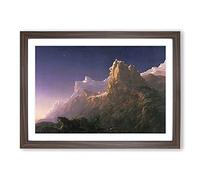 Prometheus Bound by Thomas Cole Framed Print | A2 Walnut Framed Wall Art | Ready to Hang | Modern Nature Picture | Living Room Bedroom Lounge Office