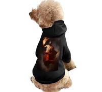 Prometheus Carrying Fire Greek Myth Casual Pet Hoodie Clothes for Dog Cat Coat Outfit with Hat