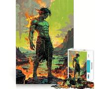 Prometheus︰ Guardian of Primordial Flame Jigsaw Puzzle 1000 Piece for Adults Strong Logic Toy Anxiety Relief Clear Edge Festival Gift (38x26cm)