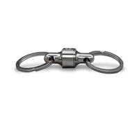 PROMETHEUS LIGHTS Kappa Quick Release EDC Keychain, Secure and Stylish Pull Apart Detachable Keychain, Nickel, One Size, Minimalist