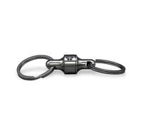 Prometheus Lights Kappa Quick Release Keychain, Detachable Keychain That Holds up to 10 lbs, Easy, Secure and Stylish Pull Apart Keychain (Titanium)
