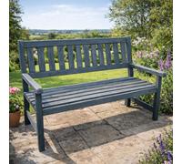 Johanna 2 Seat Garden Bench in Premium Treated Grey finish Wooden 125cm Width