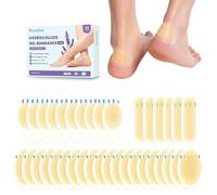 Promifun Better Blister Bandages Pads - Lavender Extract Infused Gel Blister Cushions - 30% Faster Healing - Waterproof Adhesive Hydrocolloid Bandages for Foot, Toe, & Heel (36 ct, Variety Pack)