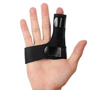 Promifun Finger Braces, Trigger Finger Splints for Straightening, Broken Finger Straighteners Provide Support and Relieve Pain - Black
