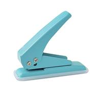PROMISE FLOURISH Hole Puncher Mini 1-Hole Punch 10 Sheets Punch Capacity Single Handed Hole Puncher,Portable Puncher for Paper, Cardboard,Flipbook and DIY (Green)