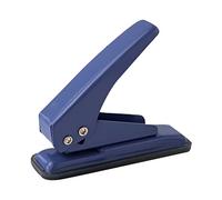 PROMISE FLOURISH Hole Puncher Mini 1-Hole Punch 10 Sheets Punch Capacity Single Handed Hole Puncher,Portable Puncher for Paper, Cardboard,Flipbook and DIY (Dark Blue)