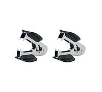PROMISE FLOURISH Nail Puller 2 Pcs, Staple Remover for Pulling Nails Staples and Disassembling Steel Claw Staples,Staple Puller Double Pointed Tack Lifter for Office School Home Use (Black)