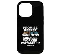 Promise Keeper Light In The Darkness Miracle Worker Waymaker Case for iPhone 13 Pro