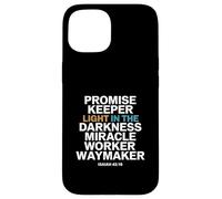 Promise Keeper Light In The Darkness Miracle Worker Waymaker Case for iPhone 15