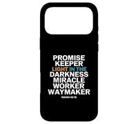 Promise Keeper Light In The Darkness Miracle Worker Waymaker Case for iPhone 17 Pro Max