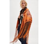 Promise Me Forever Piano Shawl at Free People in Dark Orange - female
