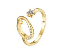 Promise Ring 26 English Alphabet Ring For Women Versatile Open Ended Adjustable Valentine's Day Valentine's Day Gift Couple Giving Each Gifts (O, One Size)