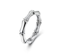 Promise Ring to Myself, Wedding Rings Ladies Bamboo Joint 18K White Gold Size O 1/2