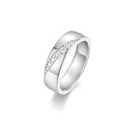 Promise Ring to Self, Best Friend Rings for Women Round White Gold with Moissanite Platinum 950 Size U 1/2