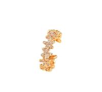 Promise Rings Lesbian Gold Wedding Bands for Her 18K Lab Diamond Flowers with Cubic Zirconia Size S 1/2 Fashion for Sister New Year Jewelry