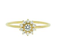 Promise Rings with Birthstones Green Wedding Ring 9K White Gold Au375 Size Q 1/2 Rectangle Lab Created Emerald Stackable for Mother Upgrade 3.0