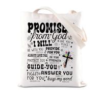 Promises From God Tote Bag Faith Gift Bible Affirmations Handle Bag Jesus Christian Gift Religious Gift Baptism Gift (Promises UK2)