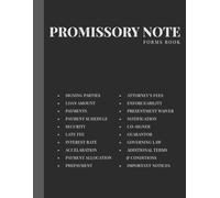 Promissory Note Form Book: Blank 30 Loan Agreement Templates to Fill In
