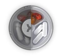 Promixx CORE Pill Organiser - Magnetic Stackable and Pocket-Sized Vitamin & Supplement Daily Pill Organiser - Durable and BPA Free (Ceramic White)