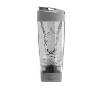 Promixx Pro Electric Shaker Bottle - 600ml - USB-C Rechargeable Vortex Protein Mixer with X-Blade Technology and Supplement Storage - BPA-Free Easy-Cleaning Shaker for Fitness & Travel - Cool Gray
