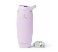 Promixx Pursuit Insulated Shaker Bottle - 700ml Double-Wall Stainless Steel Protein Mixer with Snap-Fit Agitator for Smooth Ice-Cold Shakes - Leak-Proof Gym Shaker Cup for Fitness - Lilac