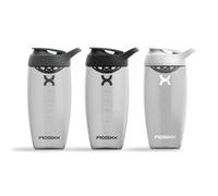 Promixx PURSUIT Protein Shaker Bottle 3-Pack - Premium Sports Shaker Bottles for Protein Mixes and Supplement Shakes - Graphite Gray, Black, White, 700ml