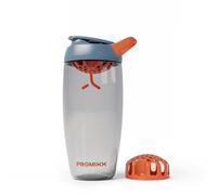 Promixx Pursuit Protein Shaker Bottle - 760ml Silent Snap-Fit Mixer for Lump-Free Shakes - Leak-Proof BPA-Free Ecozen Gym Shaker with Measurement Marks for Fitness and Travel - Midnight Blue