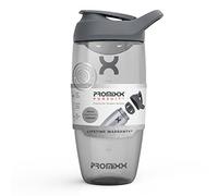 Promixx Pursuit Protein Shaker Bottle - Premium Shaker for Protein Shakes - Lifetime Durability, Leakproof, Odourless - 700ml / 24oz (Graphite Gray)