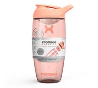 Promixx Pursuit Protein Shaker Bottle - Premium Shaker for Protein Shakes - Lifetime Durability, Leakproof, Odourless - 700ml / 24oz (Coral)