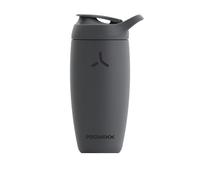 Promixx Pursuit Shaker Bottle New Edition - Insulated Stainless Steel Water Bottle and Blender Cup, 550ml, Graphite Gray