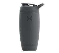 Promixx Pursuit Shaker Bottle New Edition - Insulated Stainless Steel Water Bottle and Blender Cup, 550ml, Graphite Gray