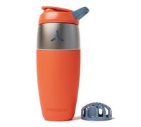 Promixx Pursuit Stainless Steel Shaker Bottle - 950ml Lightweight Metal Protein Mixer with Snap-Fit Agitator for Smooth Shakes - Leak-Proof Odor-Resistant Gym Shaker Cup for Fitness - Burnt Orange