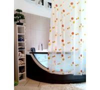 Promo Stripes Black Shower Curtain 180x200cm with incl. DV Rings. 100% PEVA